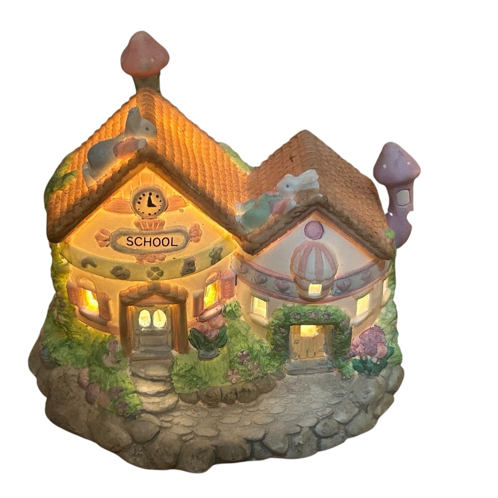Hopalong Hollow Lighted Easter Village Set - 1993 Seasonal Specialty Collection - Picture 8 of 13